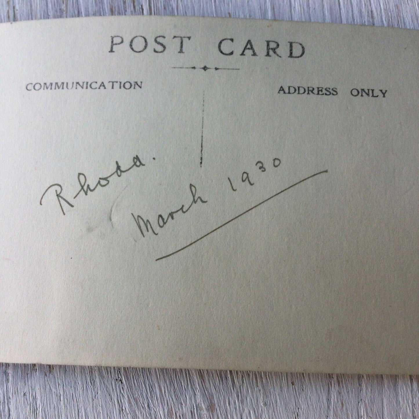 Vintage Postcard - Social History - 1930s - Sweet Child In Dress Portrait Photo 1930 - Rhoda