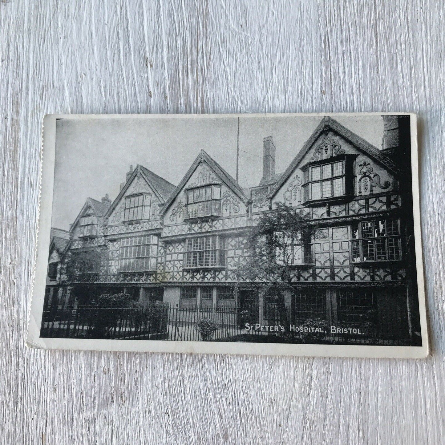 Vintage Postcard St Peters Hospital Bristol Black & White