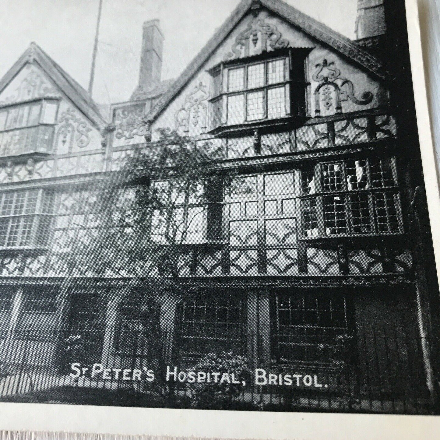 Vintage Postcard St Peters Hospital Bristol Black & White