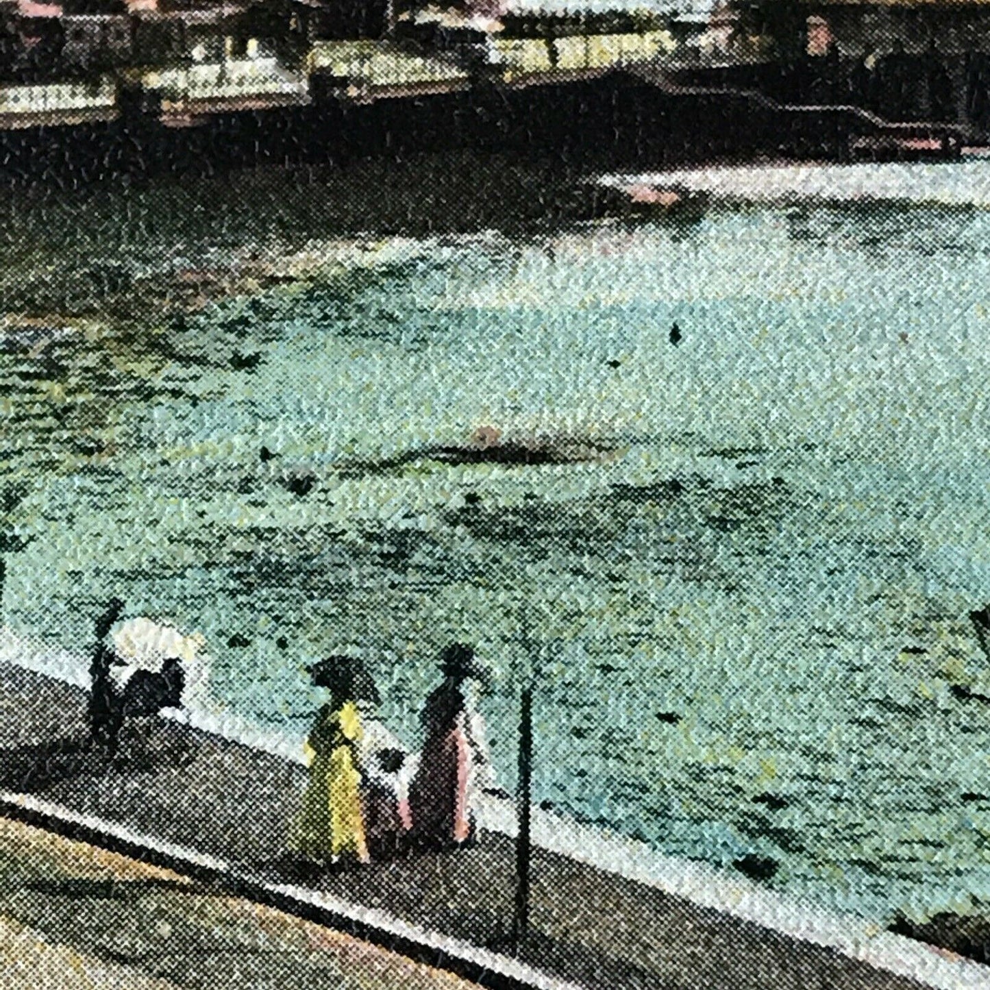 Vintage Postcard Tinted Southampton Parade & Pier Sea Promenade
