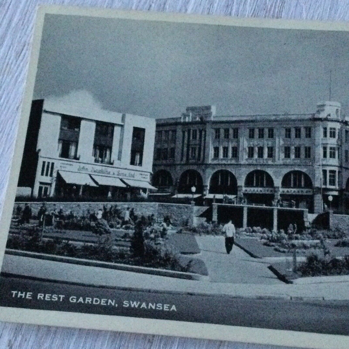 Vintage Postcard The Rest Garden Swansea John Hawkins & Sons Shop