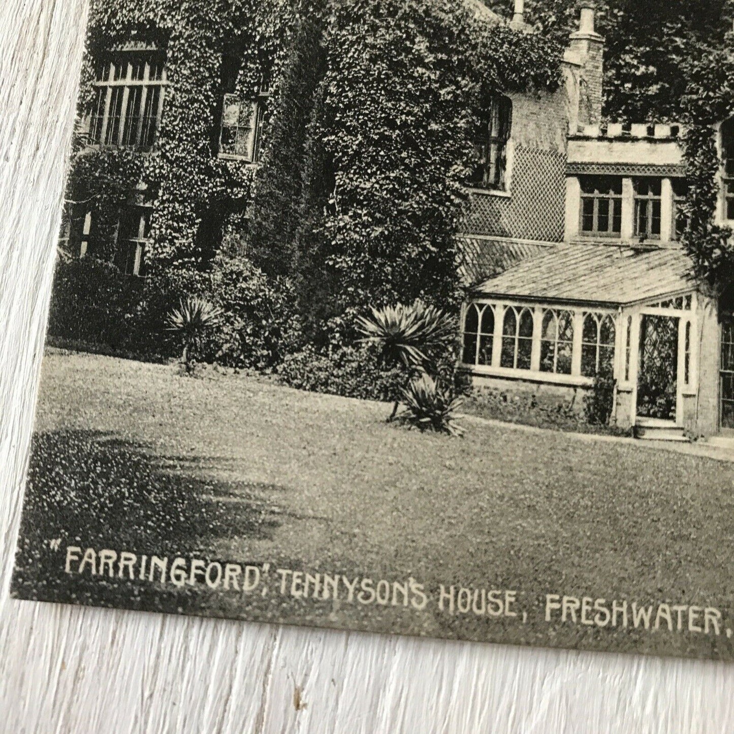 Isle Of Wight Memorabilia - Vintage England Postcard - Tennyson's House Freshwater