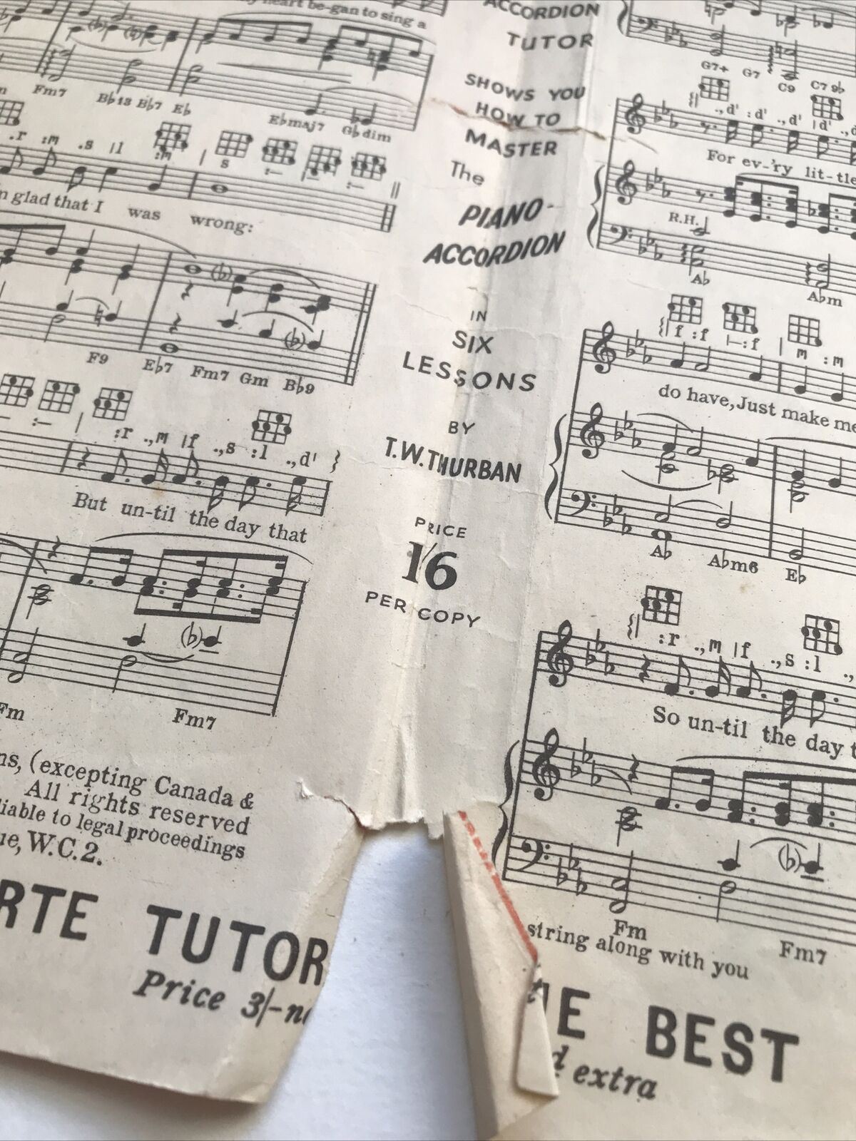 Vintage Sheet Music From Doris Day 1949 Film My dream is Yours I’ll String Along