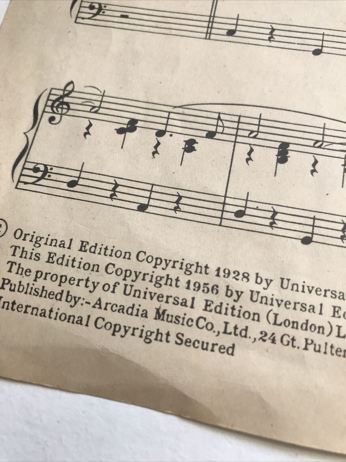 Vintage Sheet Music Theme From Threepenny Opera. Great Yellow Cover. 1928 1956