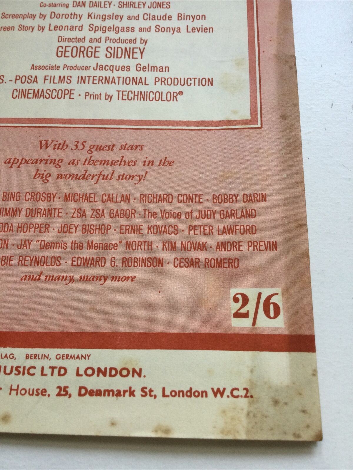 Pepe Vintage Sheet Music 1960 Cantinflas Shirley Jones Dan Daley Wittstatt