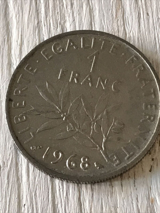 1968 1 French Franc Coin France