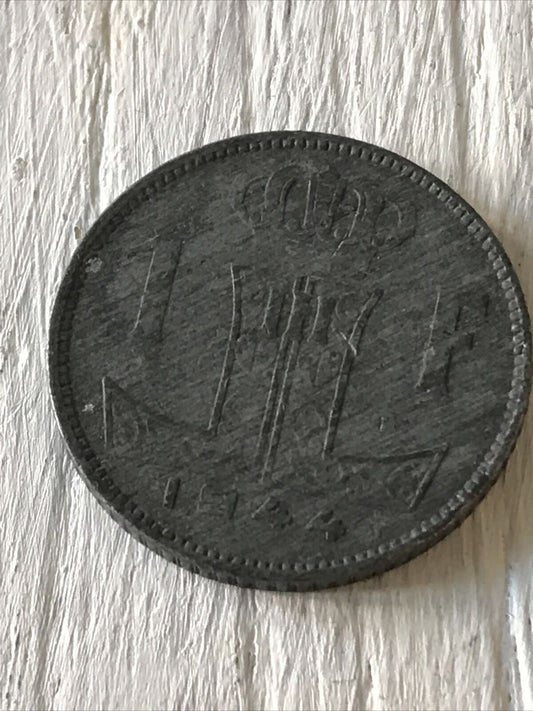Belgium Belgian Coin 1 Franc 1944