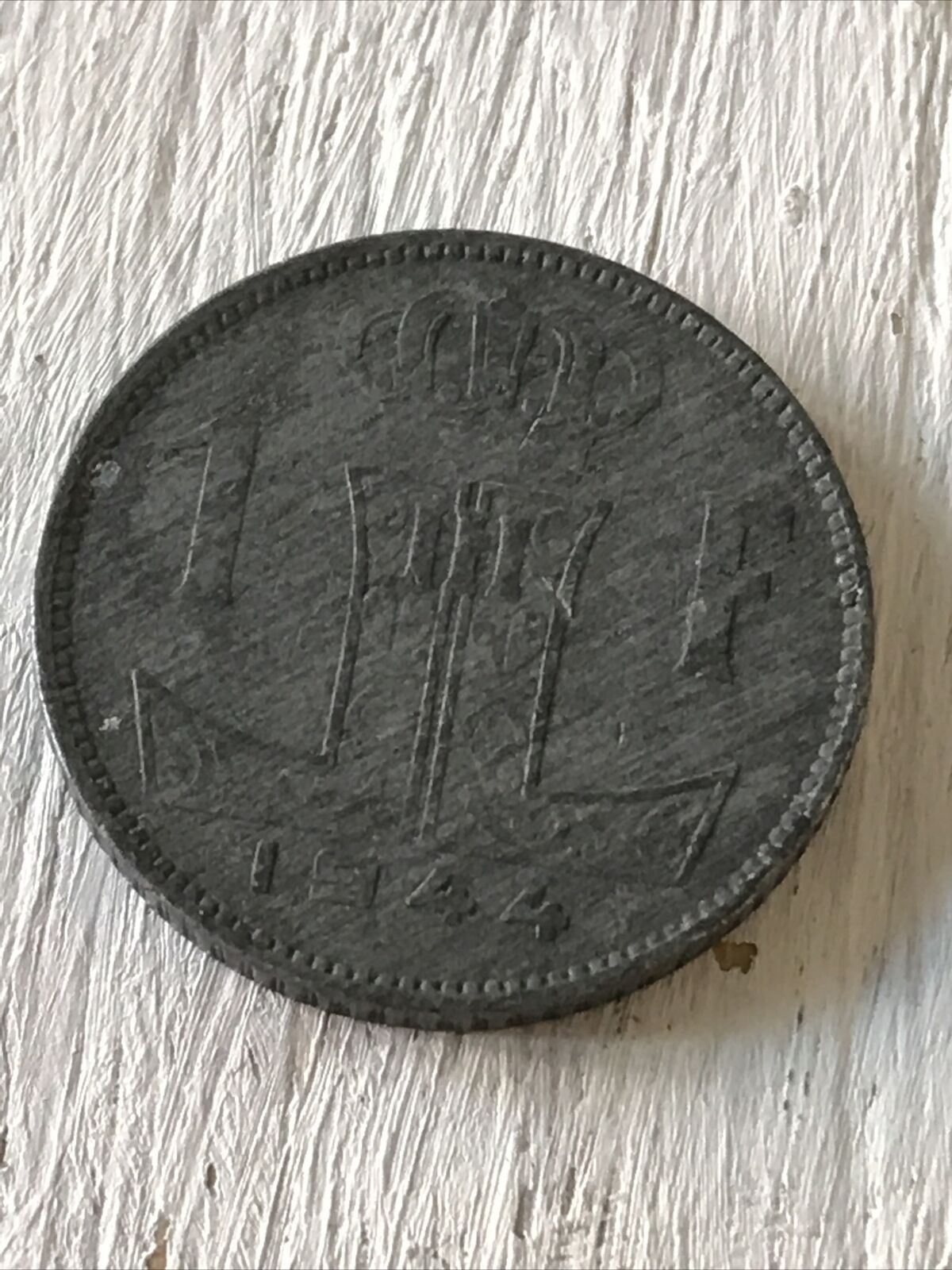 Belgium Belgian Coin 1 Franc 1944