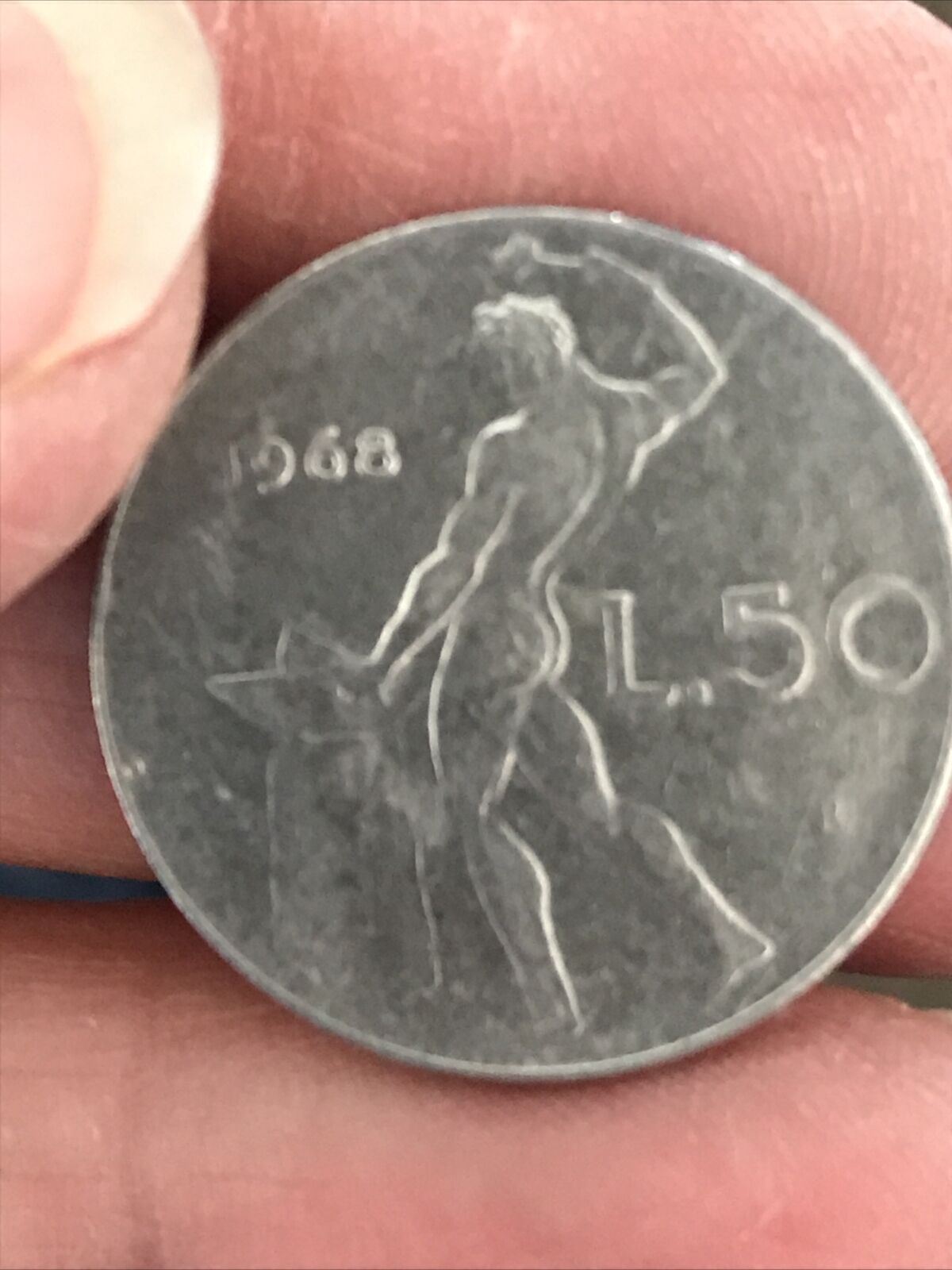 1968 50 Lira Italy Italian Coin