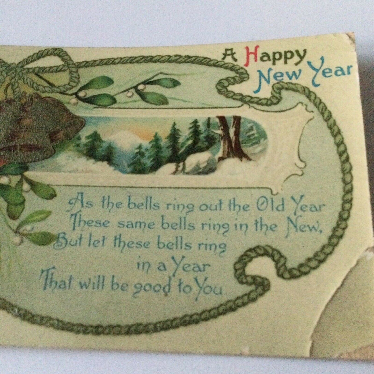 WWI INTEREST - Antique Postcard. ‘with Every Good Wish For 1914’ Happy New Year