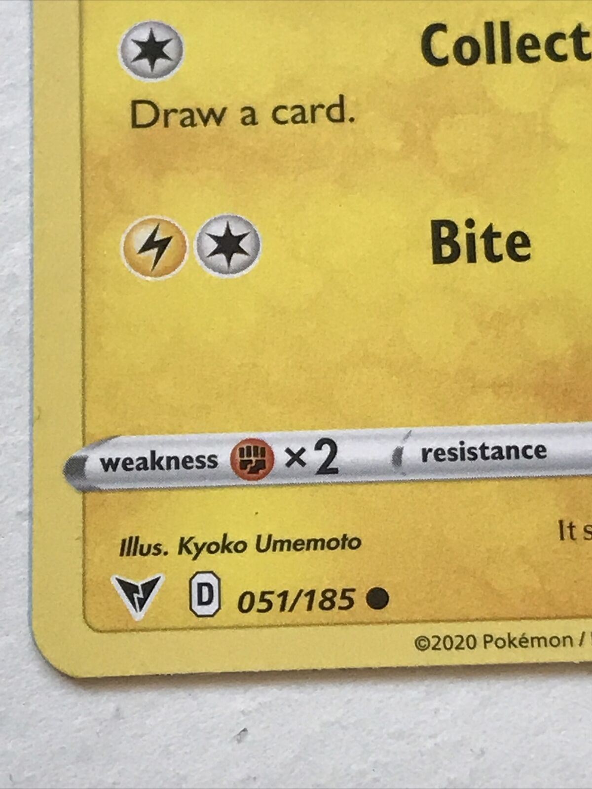 Pokemon Card Vivid Voltage 51/185 Electrike Basic 2020 Mint Condition