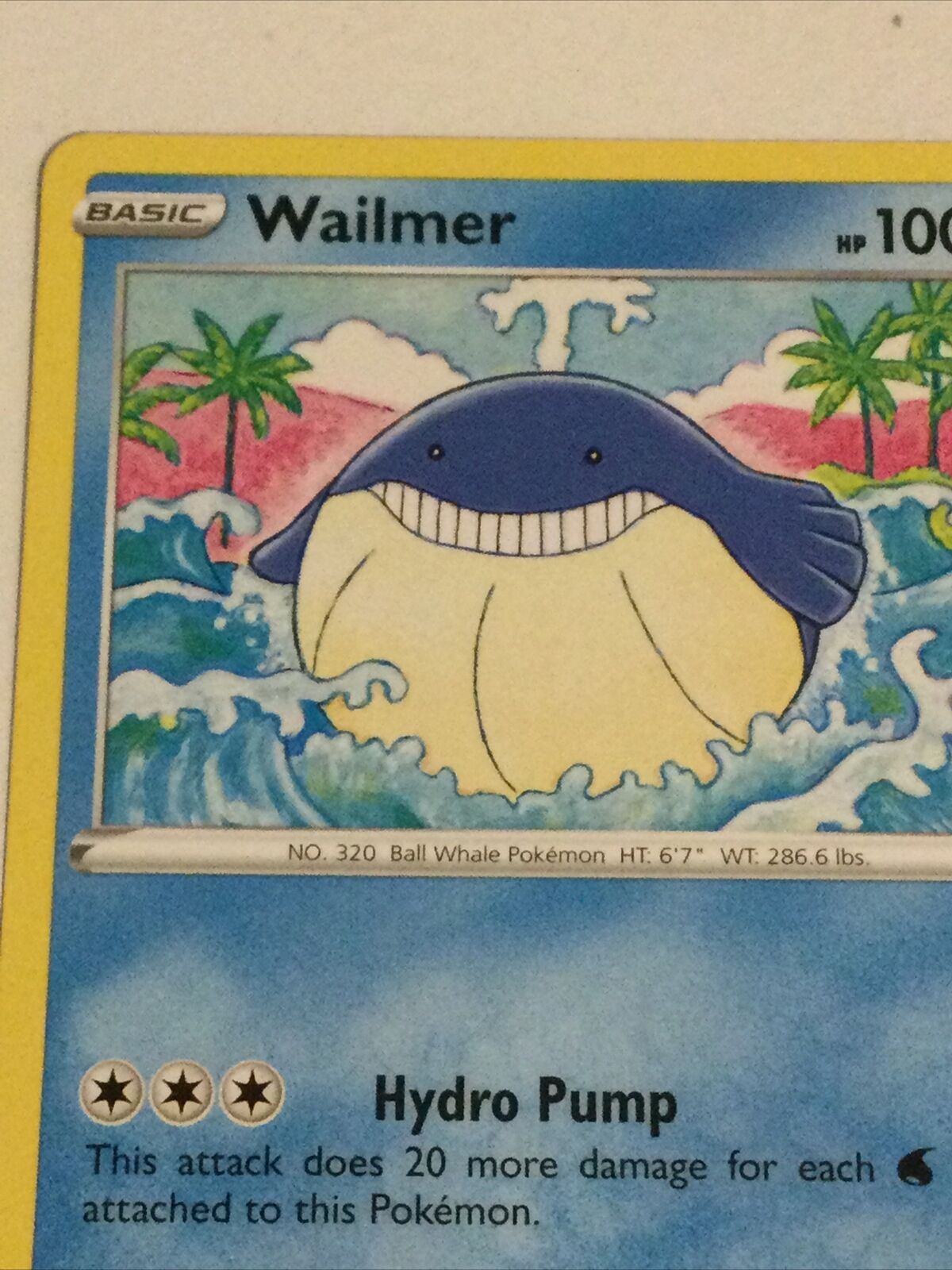Pokemon Card 2020 Vivid Voltage Mint Basic WAILMER 31/185 Ball Whale Hydro Pump