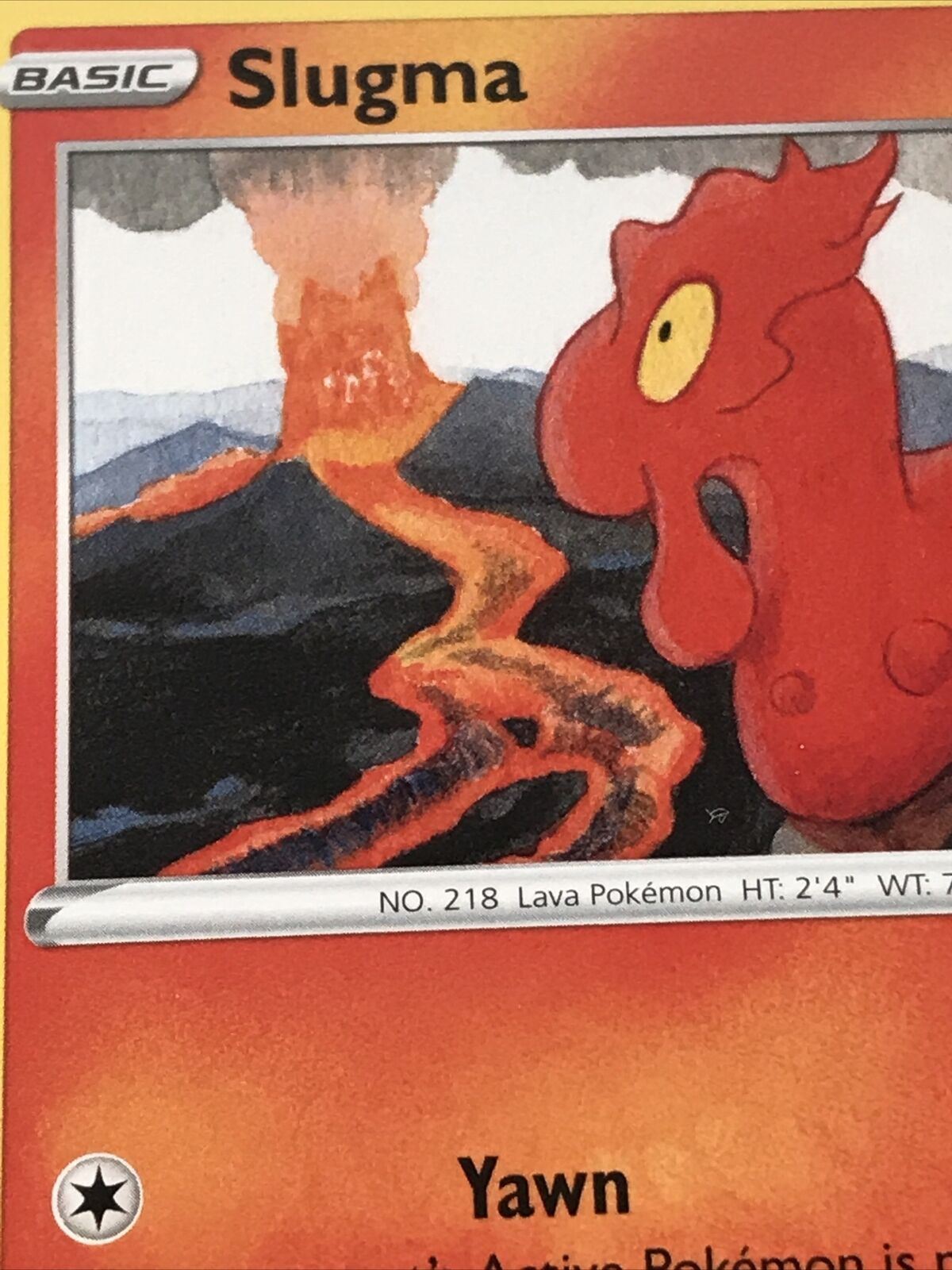 Pokemon Card Vivid Voltage 2020 Pack Fresh Basic SLUGMA 27/185 Lava Yawn Flare