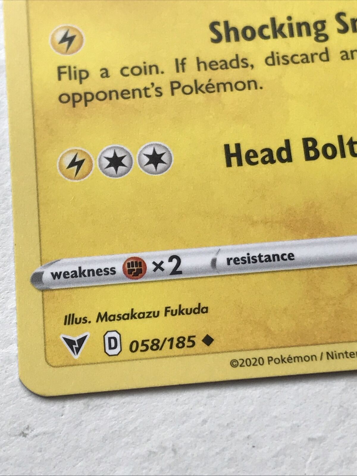 Pokemon Card Vivid Voltage 2020 Pack Fresh Stage 1 EELEKTRIK 58/185 Elefish