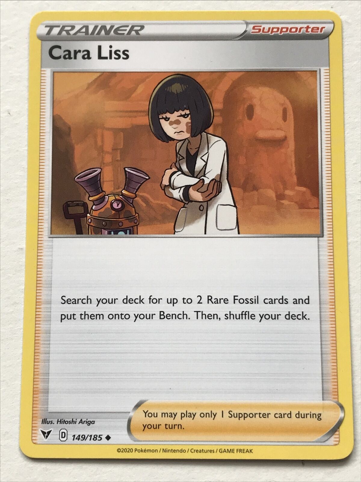 Pokemon Card Vivid Voltage 2020 Pack Fresh Trainer CARA LISS 149/185 Supporter