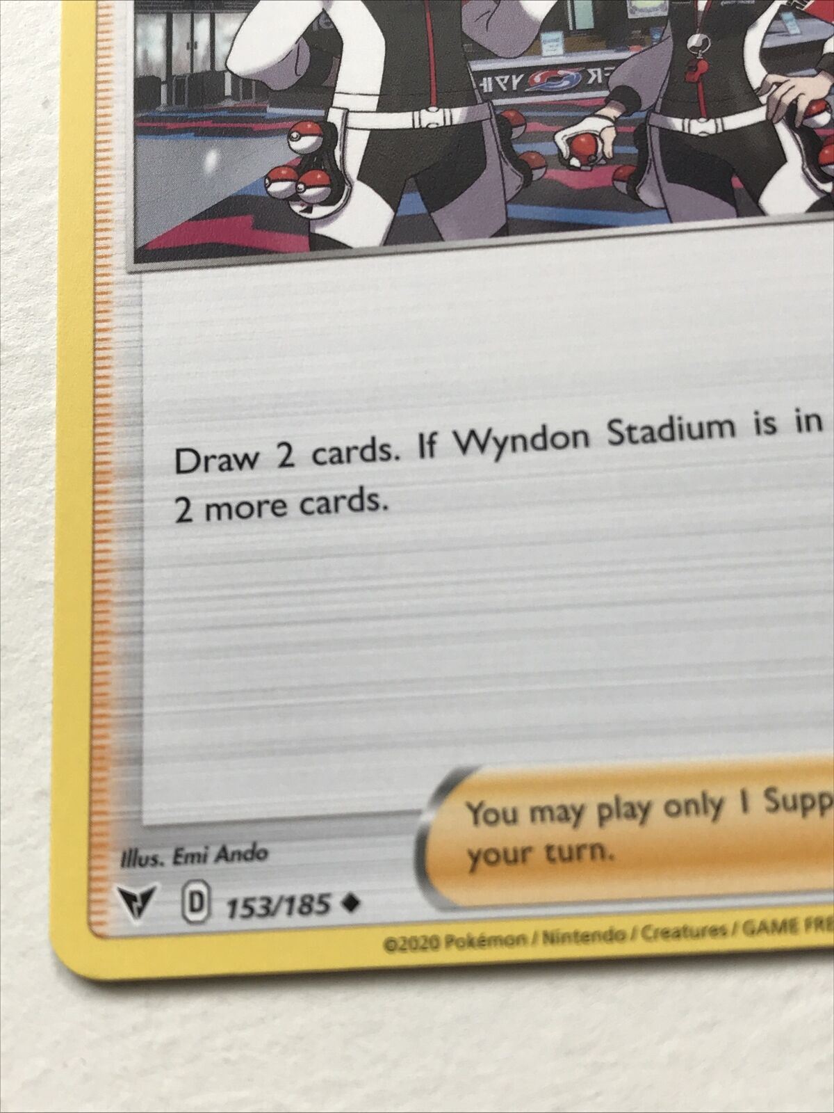 Pokemon Card Vivid Voltage 2020 Pack Fresh Trainer LEAGUE STAFF 153/185