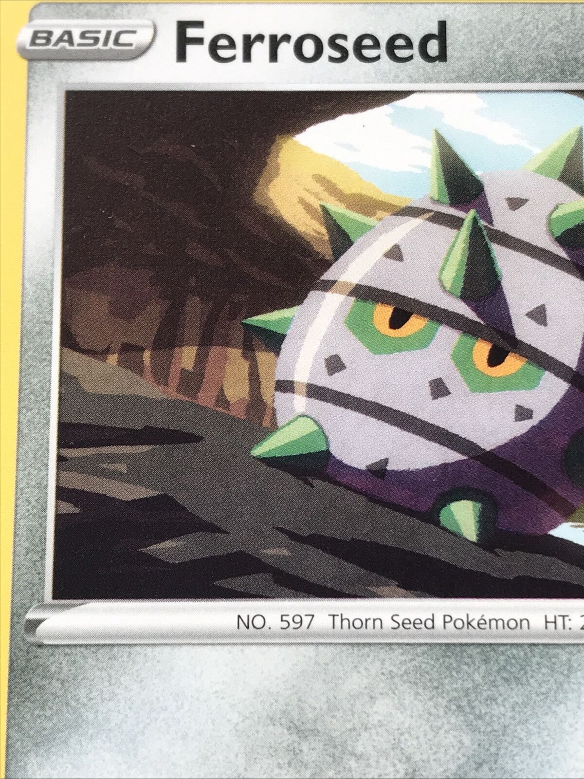 Pokemon Card Vivid Voltage 2020 Pack Fresh basic FERROSEED 123/185 Thorn Seed