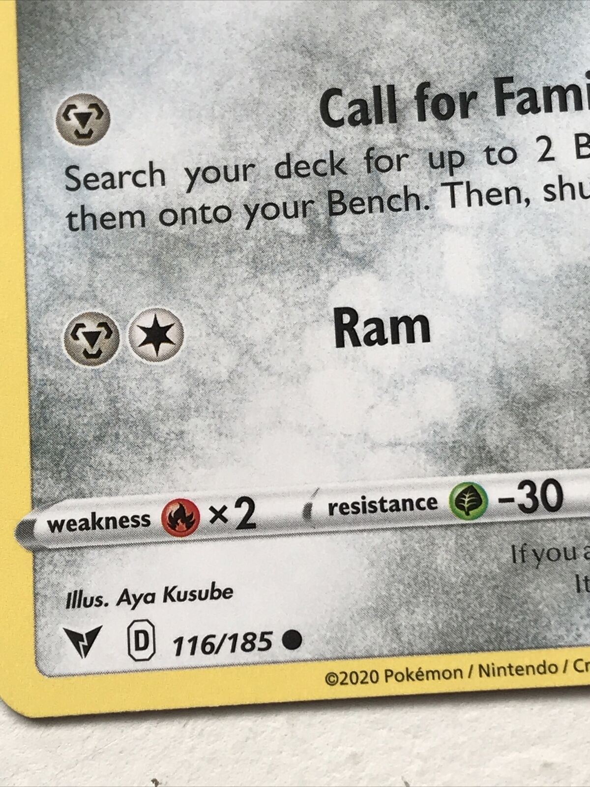 Pokemon Card Vivid Voltage 2020 Pack Fresh basic BELDUM 116/185 Iron Ball Ram