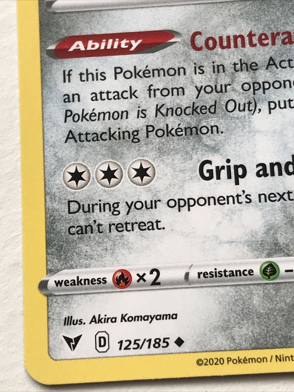 Pokemon Card Vivid Voltage 2020 Pack Fresh basic GALARIAN STUNFISK 125/185 Trap
