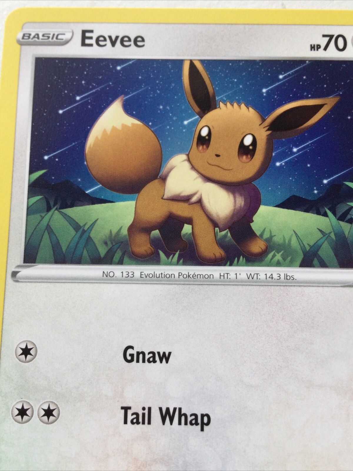 Pokemon Card Vivid Voltage 2020 Pack Fresh Basic EEVEE 130/185 Evolution Gnaw