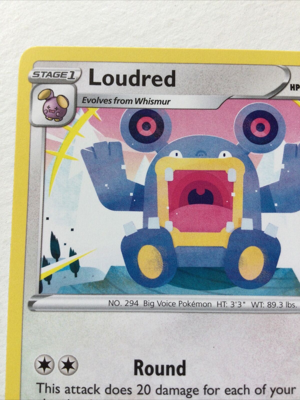 Pokemon Card Vivid Voltage 2020 Pack Fresh Stage 1 LOUDRED 136/185 Big Voice