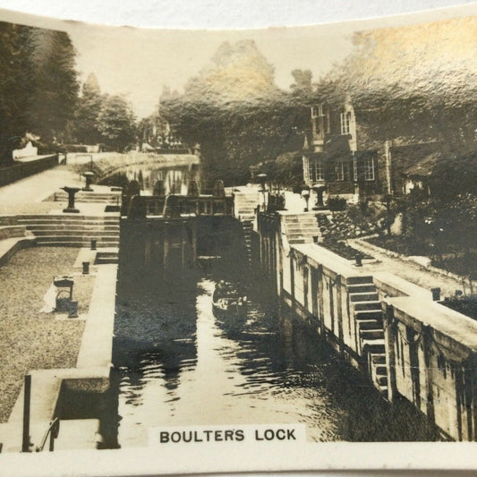BOULTERS LOCK MAIDENHEAD Senior Service Cigarette Card Sights Of Britain No. 45
