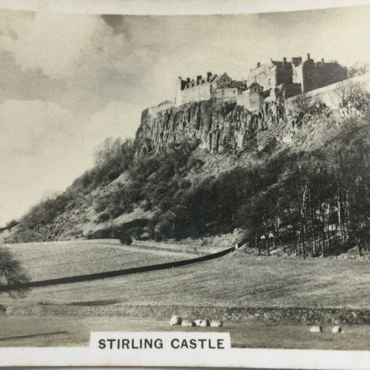 Vintage 1939 Service Cigarette Card 'Beautiful Scotland' No. 2 Stirling Castle - great photo