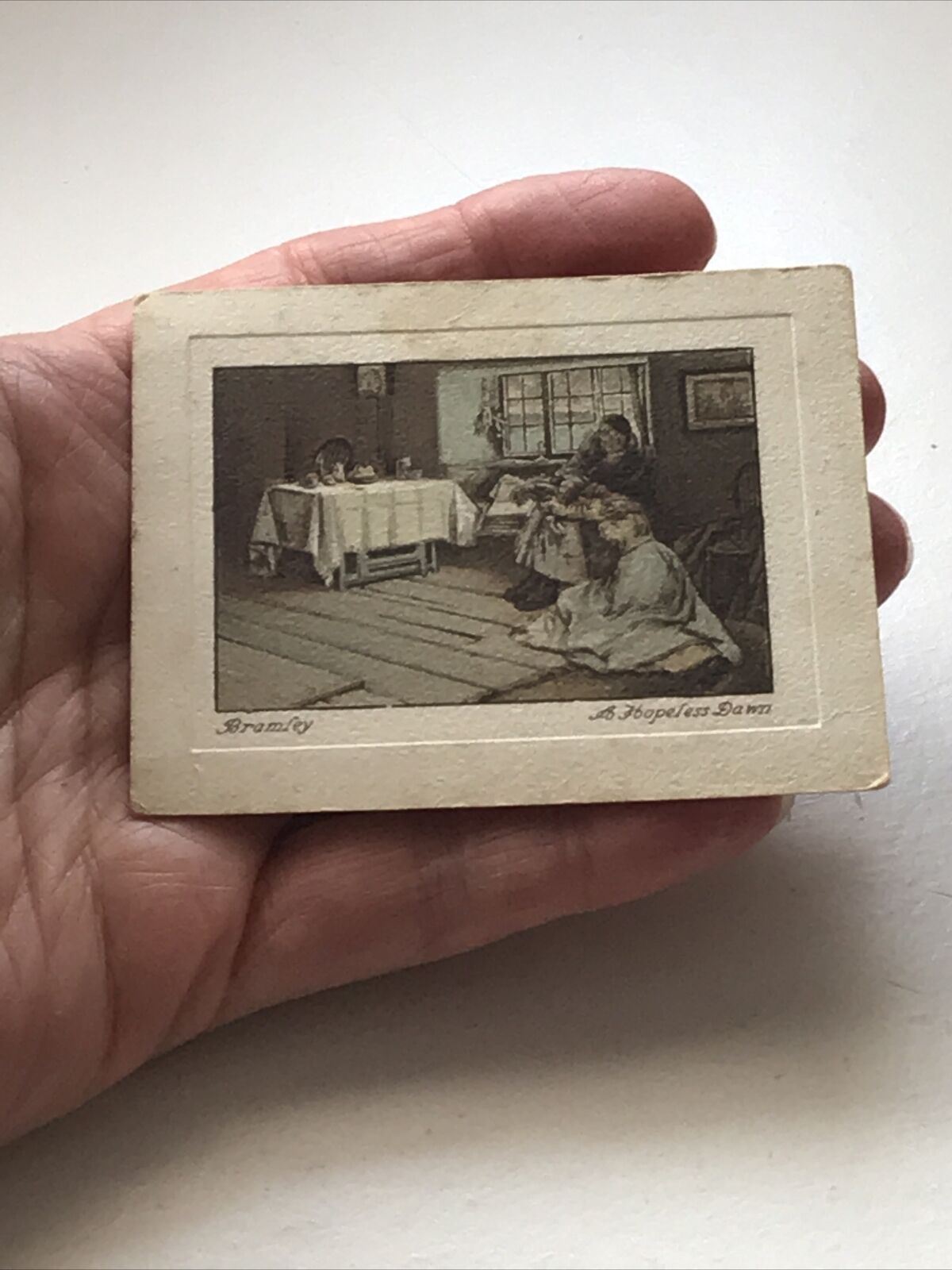 De Reszke Cigarette Card #49 A HOPELESS DAWN, Frank Bramley RA ART TREASURES