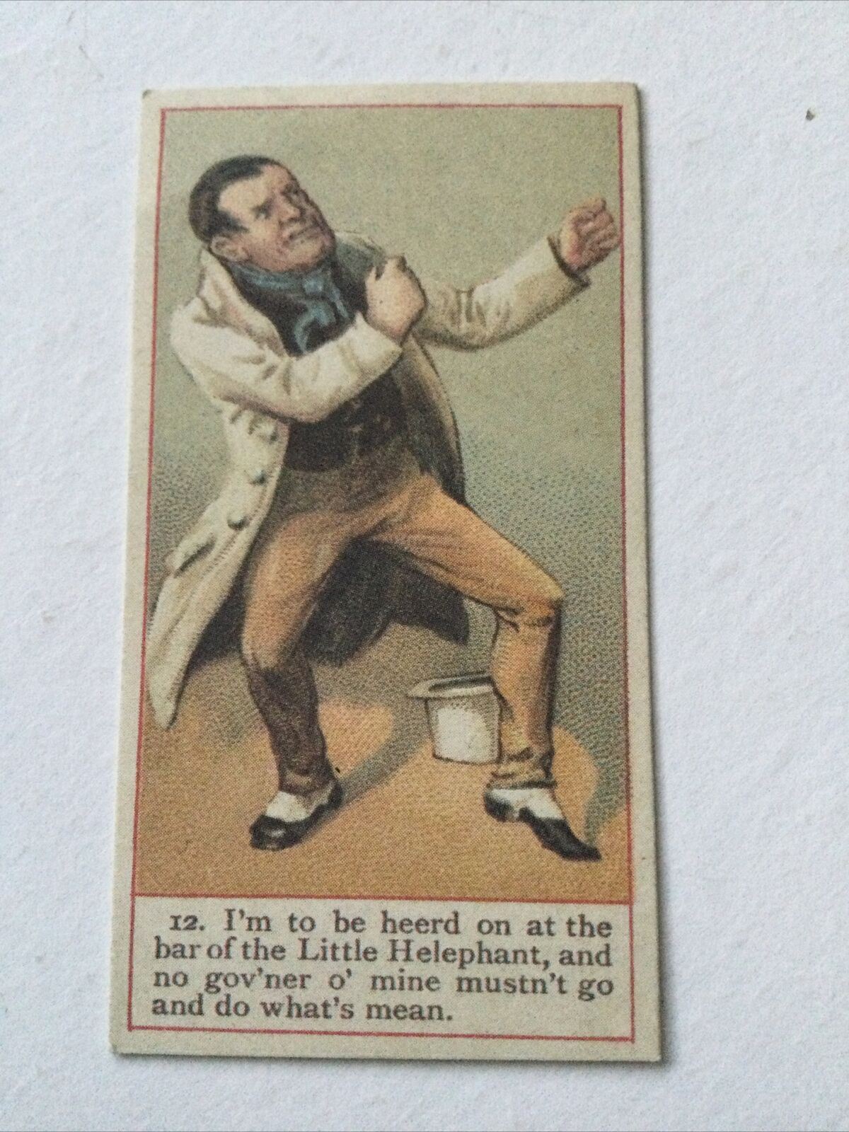 THE GAME CHICKEN Dickens Gallery Cope Bros Cigarette Card #12 Reprint – live  re-loved