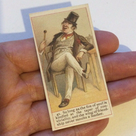 DICK SWIVELLER Dickens Gallery Cope Bros Cigarette Card #47 Reprint OLD CURIOSITY SHOP