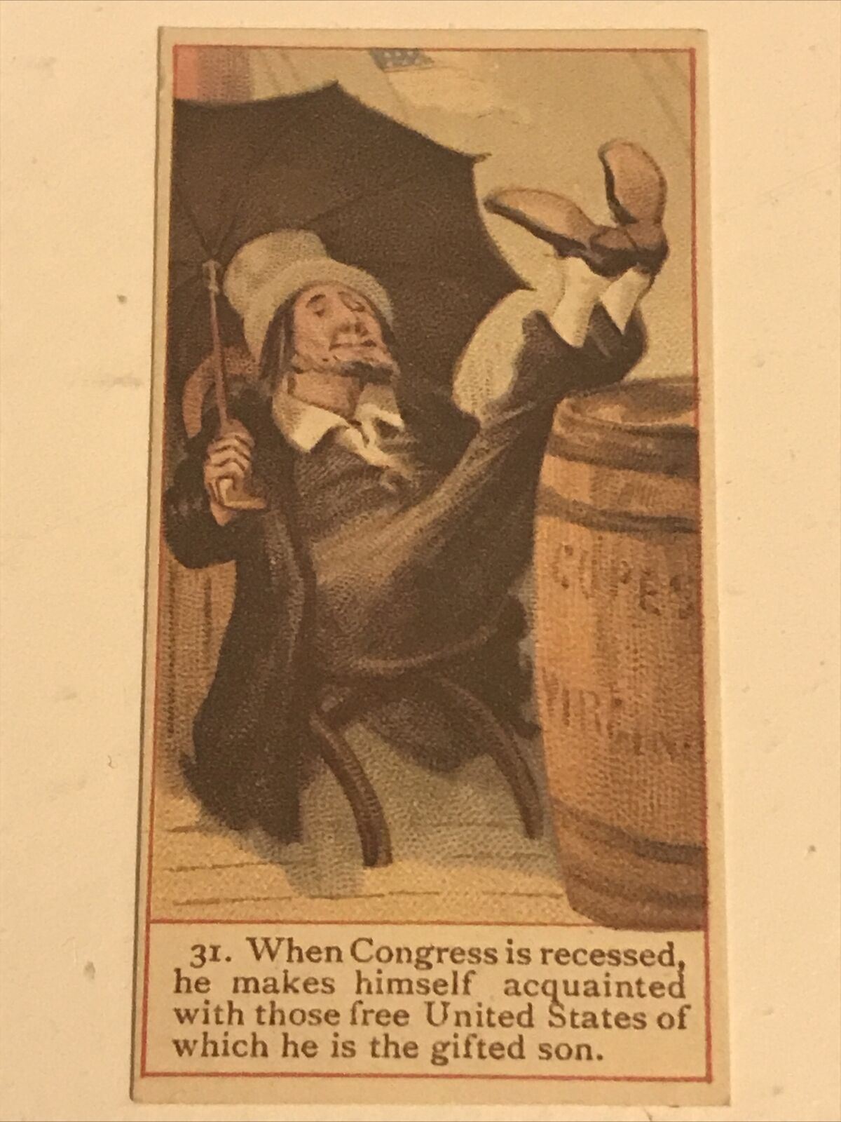 ELIJAH POGRAM Dickens Gallery Cope Bros Cigarette Card #31 Martin Chuzzlewit