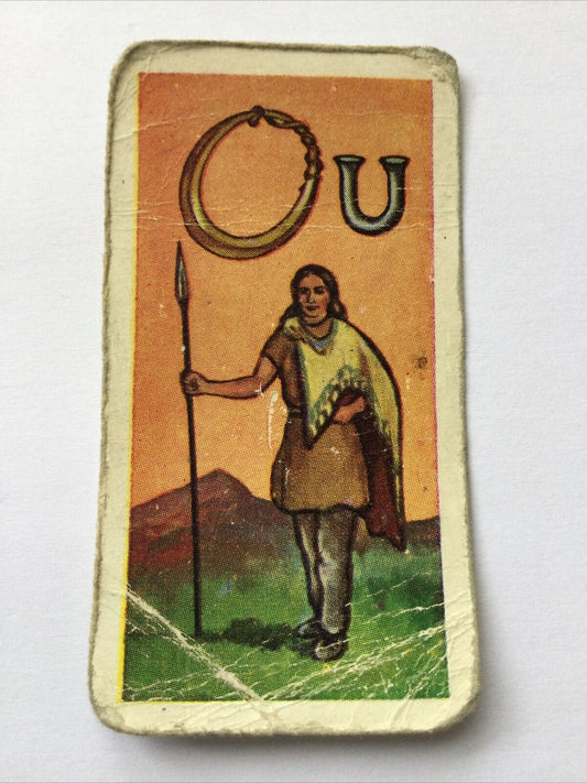 Amalgamated Tobacco Cigarette Card - 1958 -  British Coins & Costumes - No. 1 - RING MONEY - CELTIC