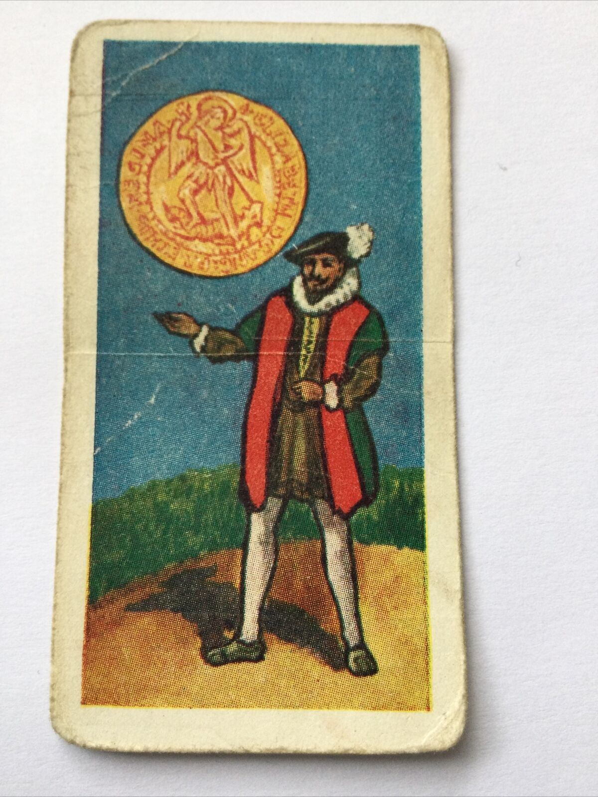 ANGEL OF ELIZABETH I #16British Coins & Costumes Cigarette Card 1958 Amalgamated