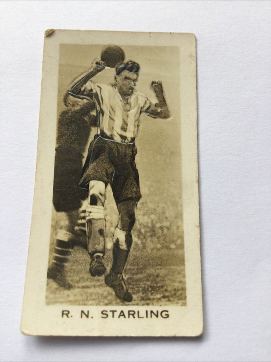 John Sinclair Cigarette Card - English & Scottish Football No. 24 R N STARLING