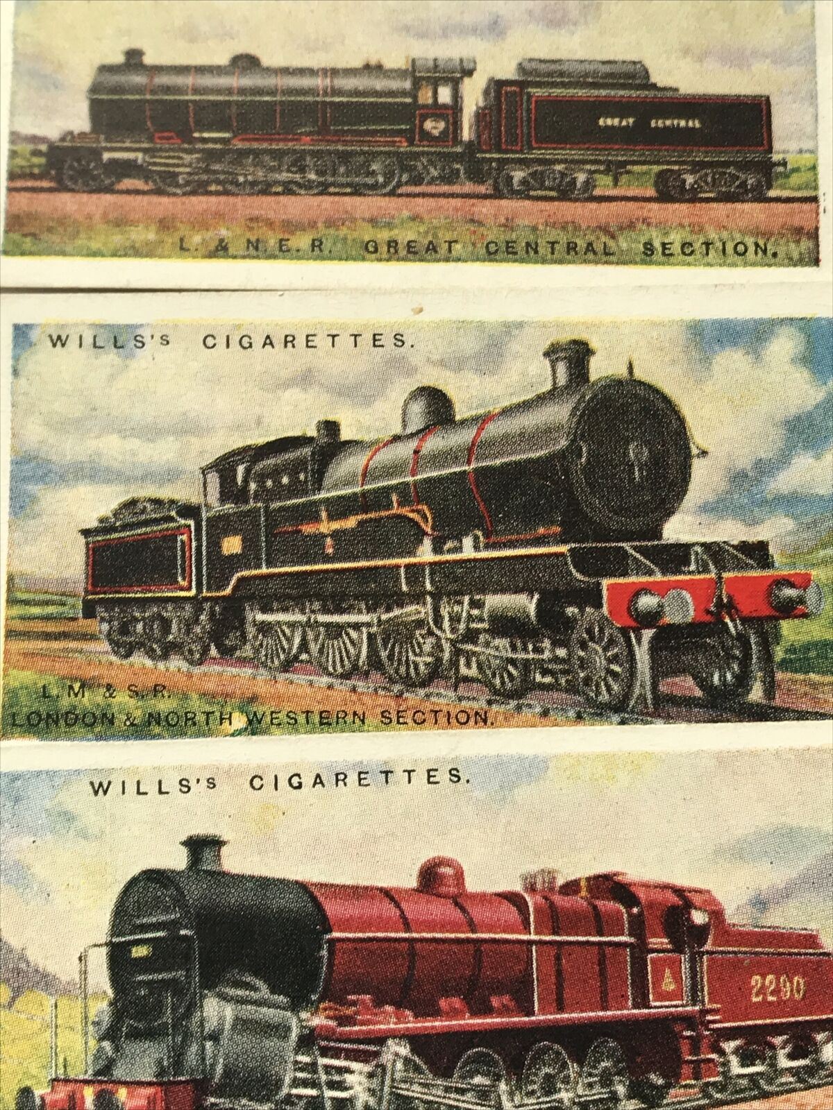 Wills Cigarette Cards RAILWAY ENGINES 1924 Sold individually - take your pick