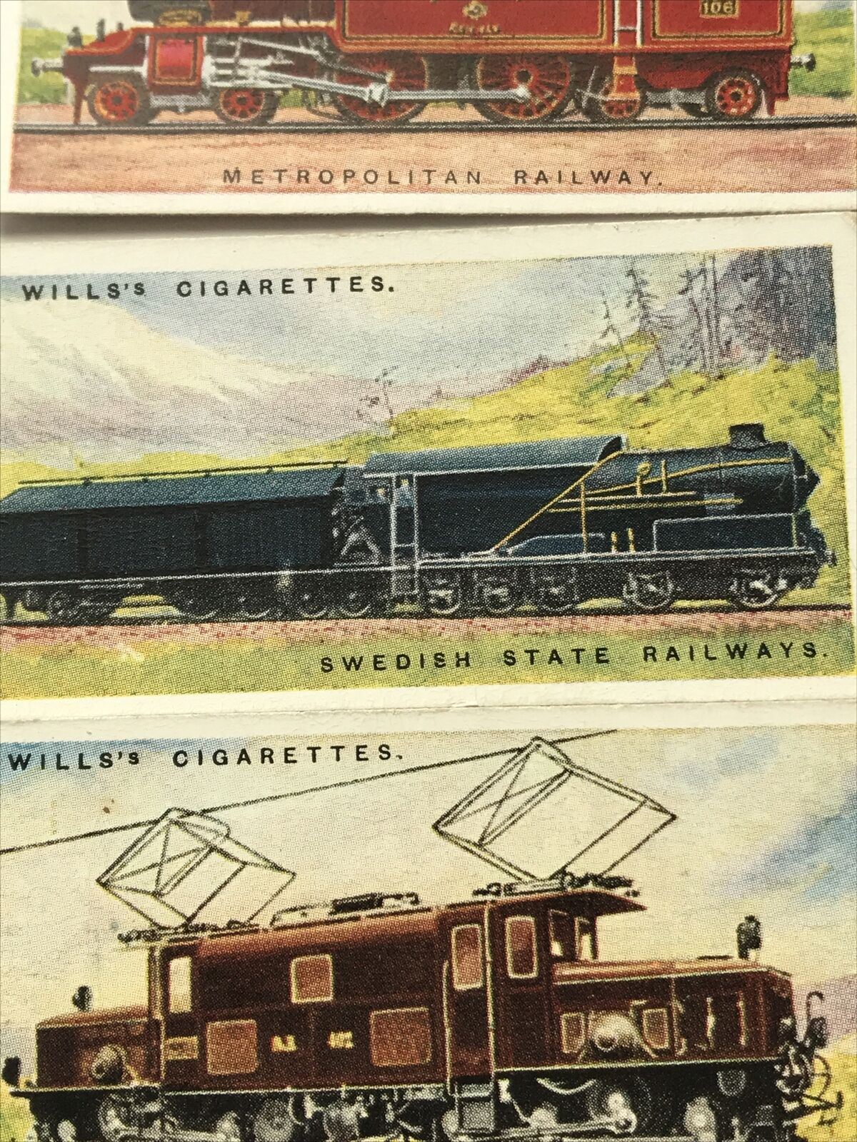 Wills Cigarette Cards RAILWAY ENGINES 1924 Sold individually - take your pick