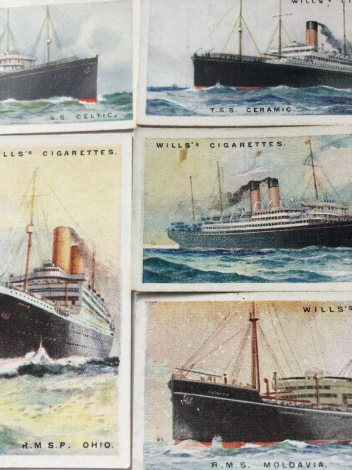 WILLS CIGARETTE CARDS MERCHANT SHIPS OF THE WORLD 1924 - SOLD INDIVIDUALLY