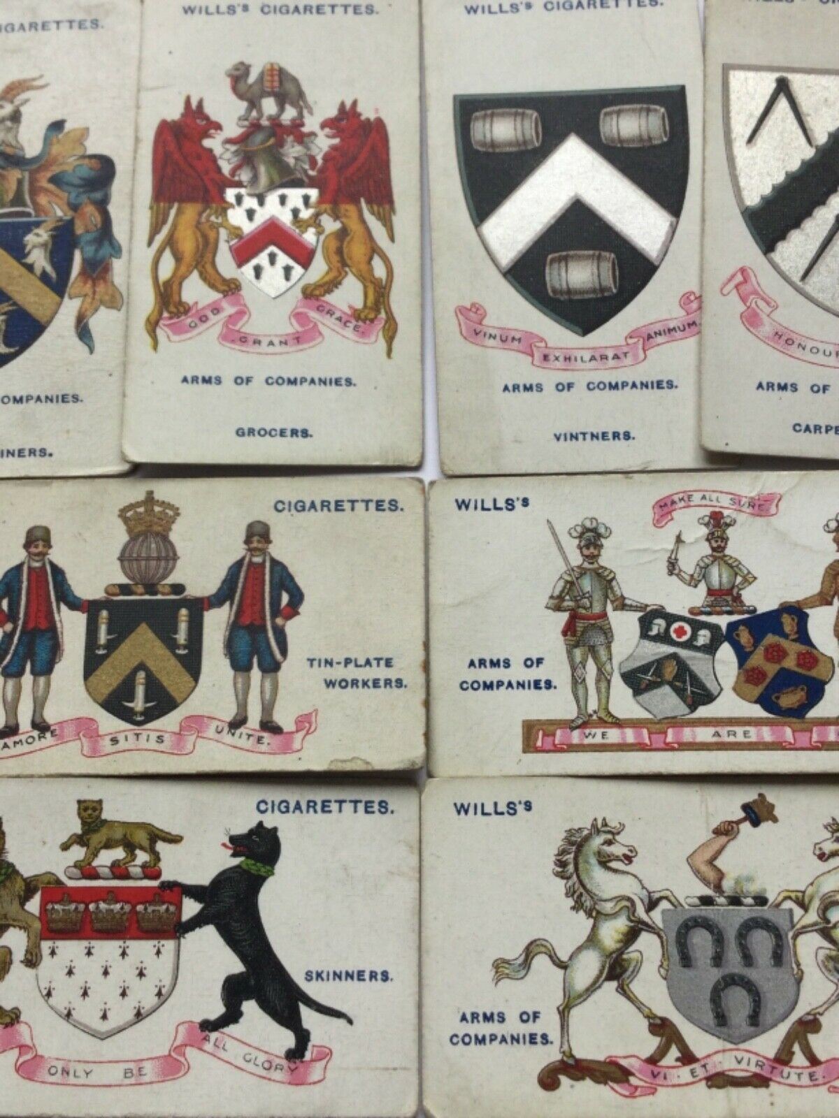 Wills Cigarette Cards ARMS OF COMPANIES Sold separately- take your pick