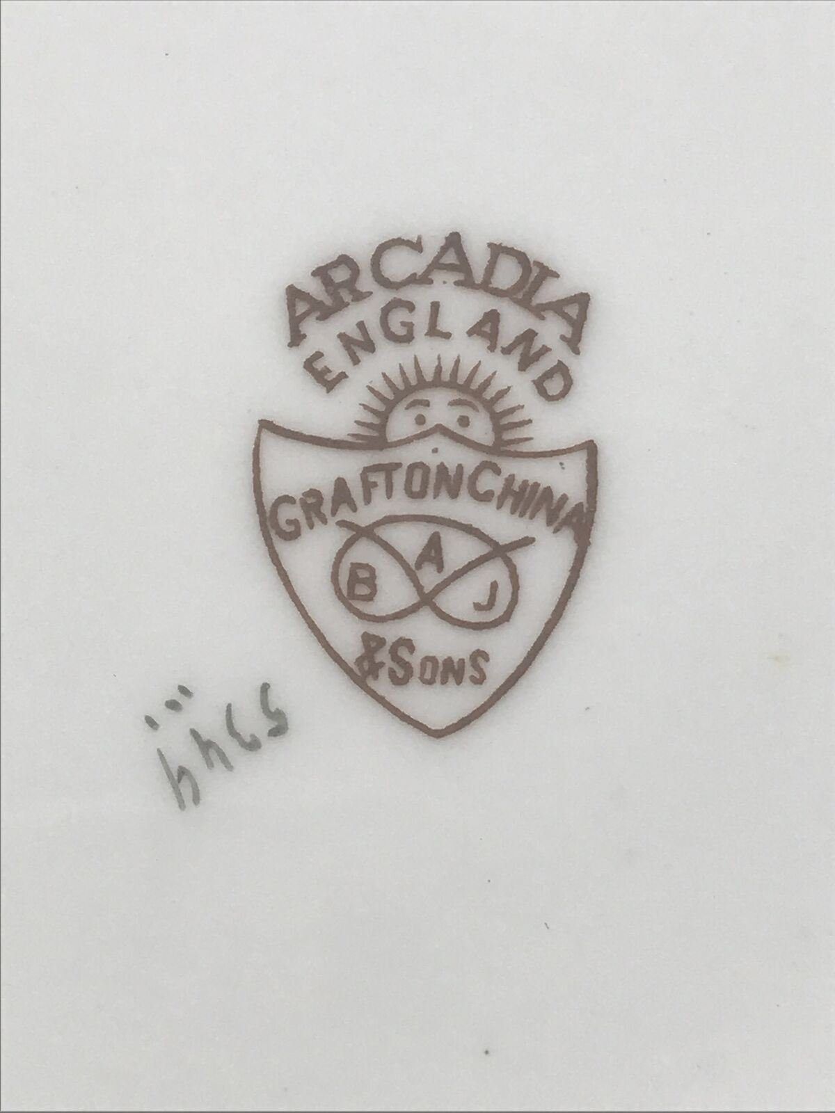 Set Of 6 GRAFTON ARCADIA Side Plates Art Deco 1930s. Tall Trees Blossom Woodland