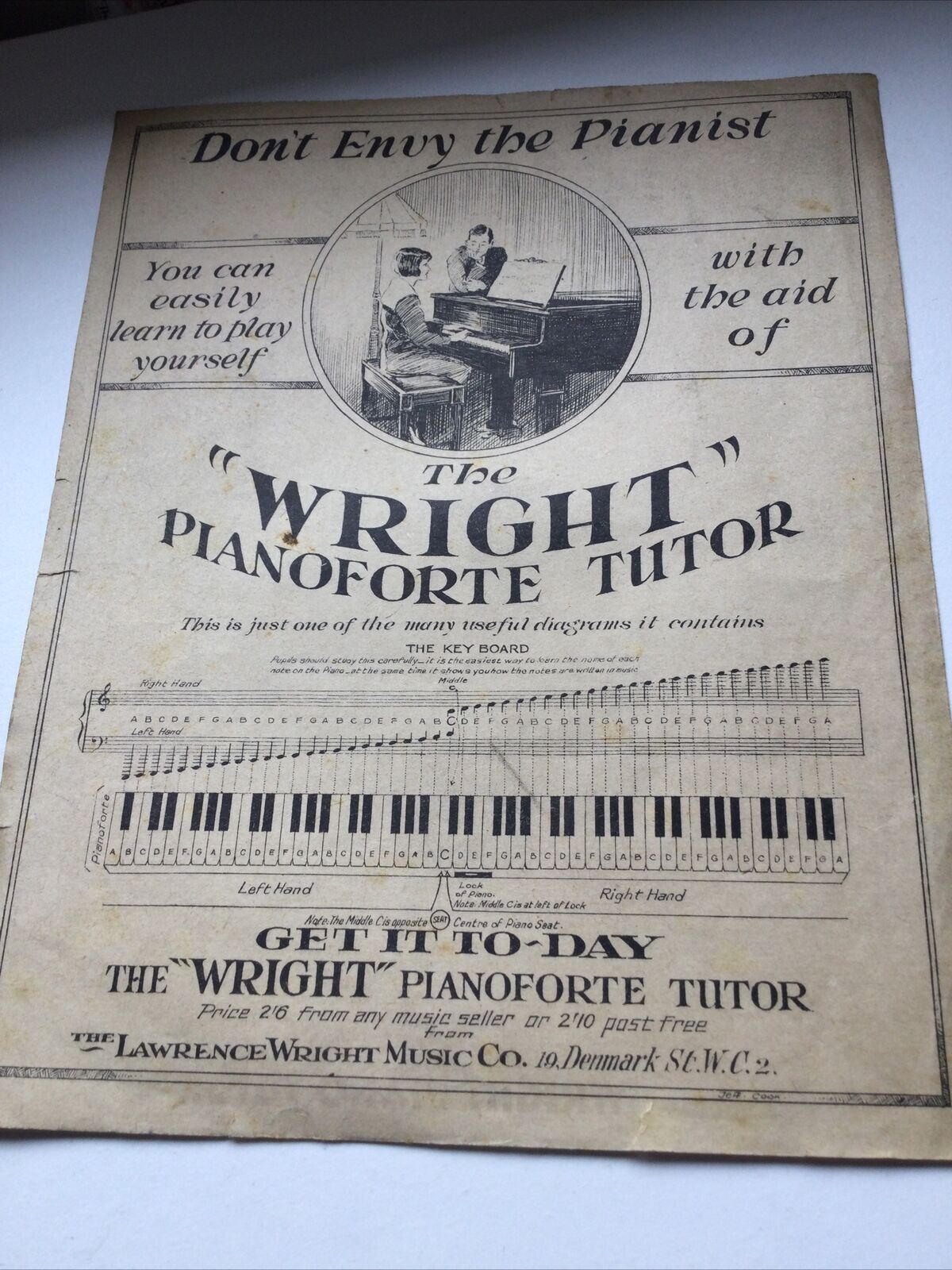 Vintage Sheet Music - Mucking About The Garden - Ukulele & Banjo Arrangement - Comedy