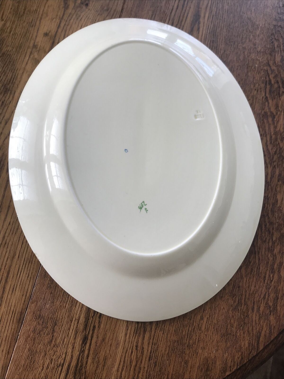 Vintage ART DECO 1930s LARGE SERVING PLATTER PLATE Anemone Design 36 x 28 cm