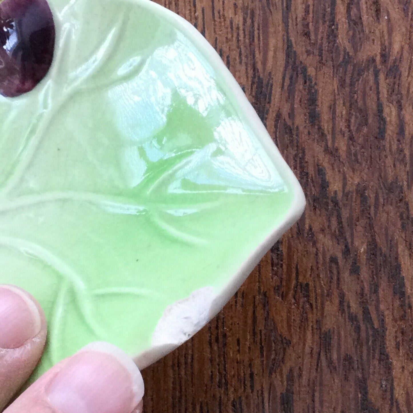 1930s/1950s Vintage Kitsch Divided Platter Serving Dish Avon Ware Leaf & Berries