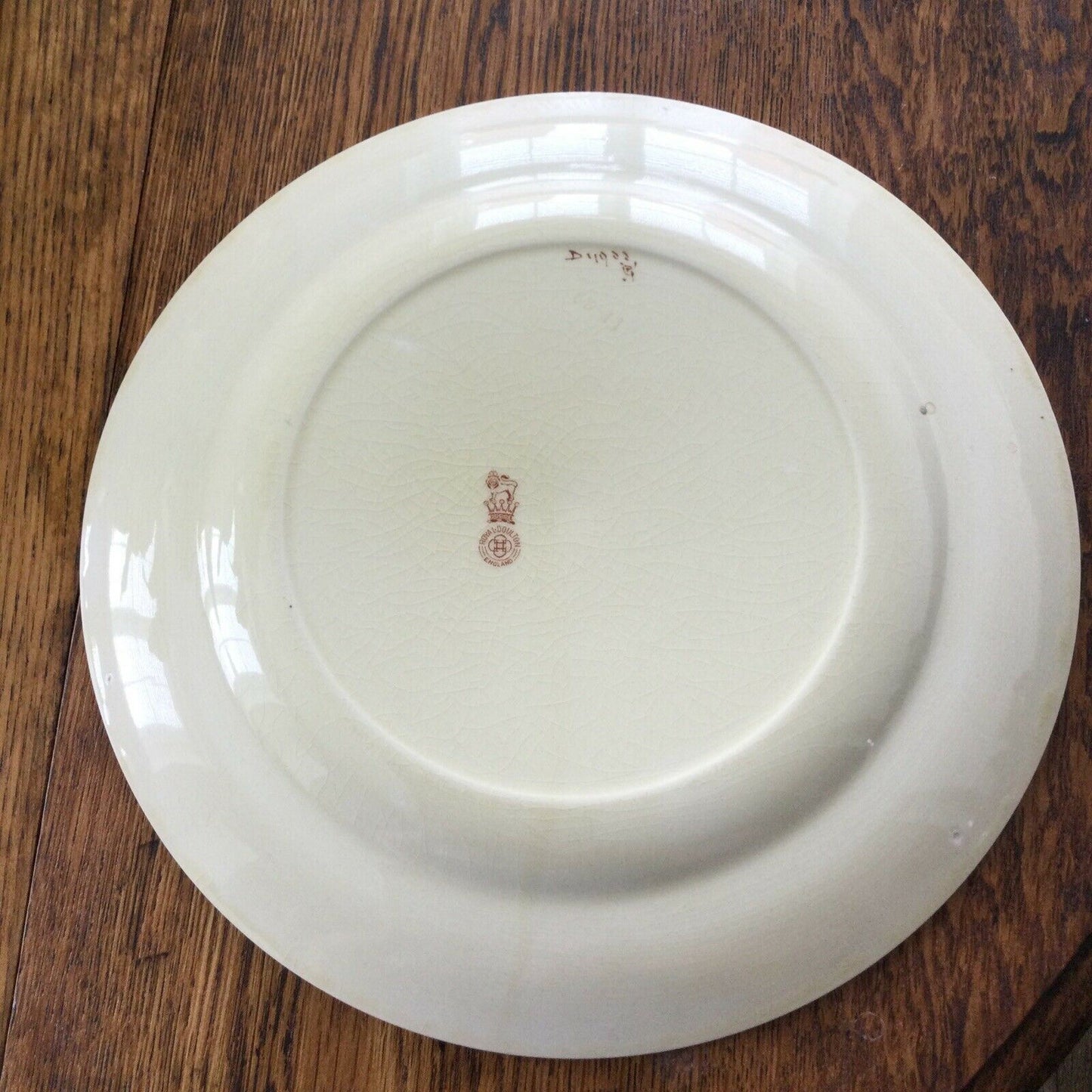 Vintage Royal Doulton Decorative Plate. Scenic Countryside - Lady By River And Trees