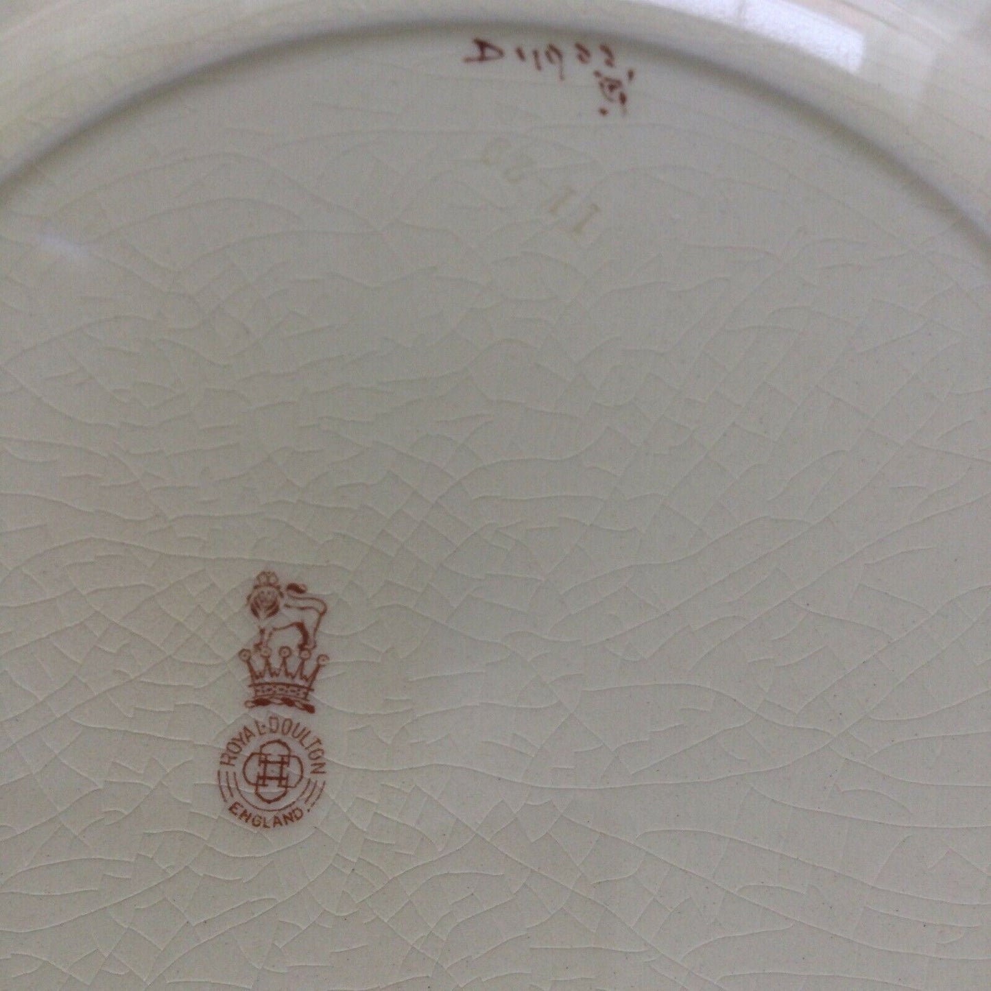 Vintage Royal Doulton Decorative Plate. Scenic Countryside - Lady By River And Trees
