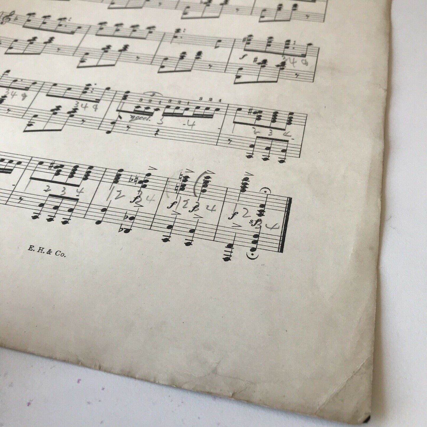 Vintage Sheet Music LENORA POLKA C A Wilson DAMAGED