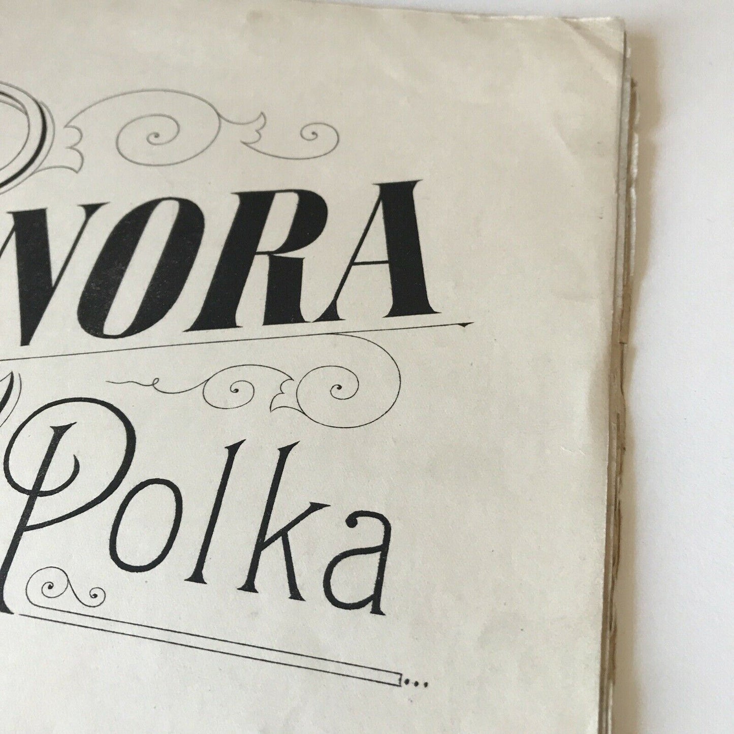 Vintage Sheet Music LENORA POLKA C A Wilson DAMAGED