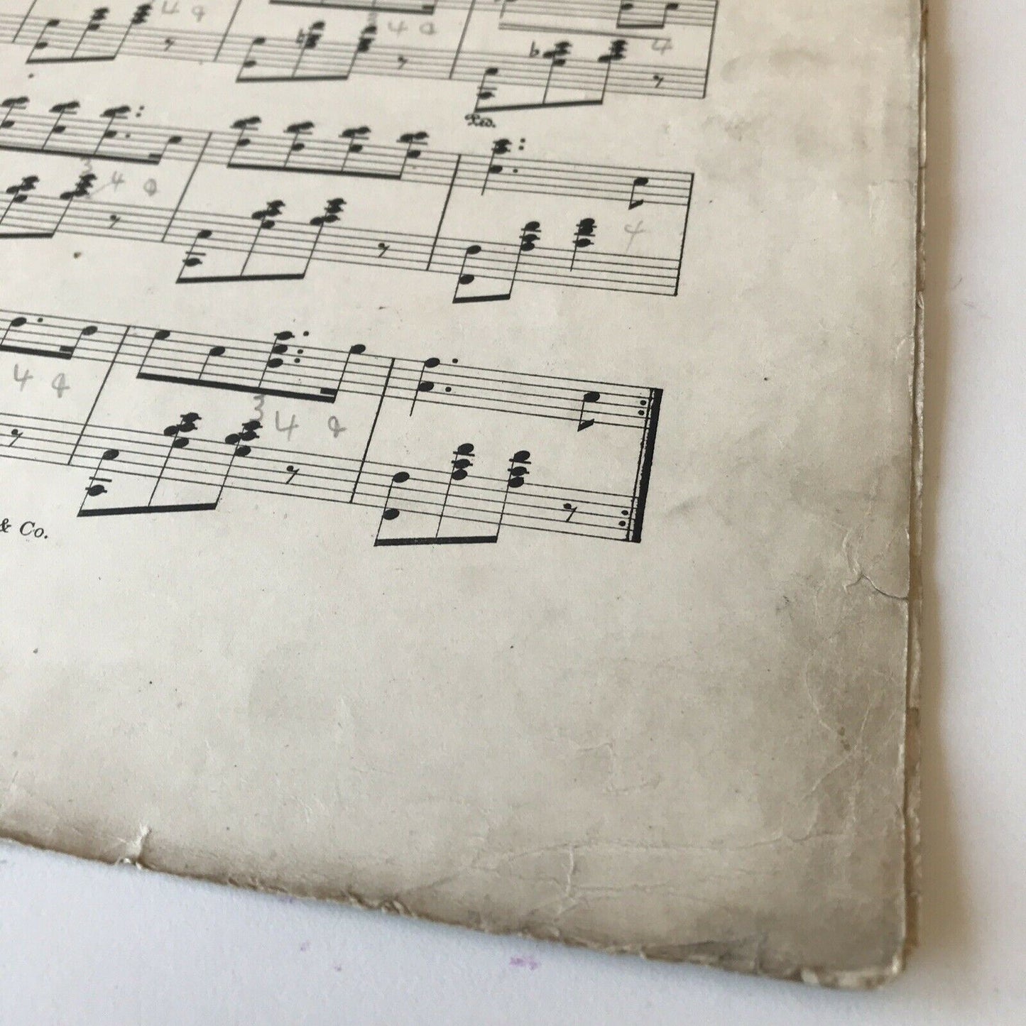 Vintage Sheet Music LENORA POLKA C A Wilson DAMAGED