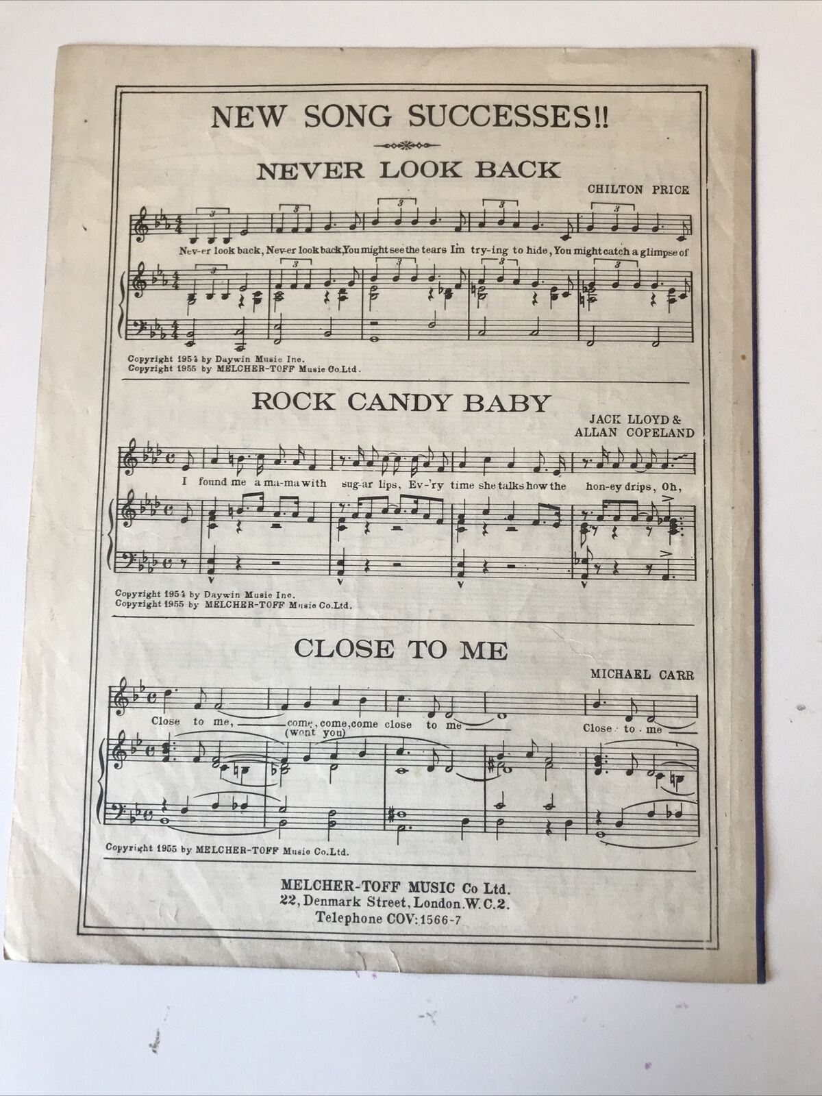Vintage Sheet Music Movie Memorabilia The Man Who Knew Too Much Que Sera Sera