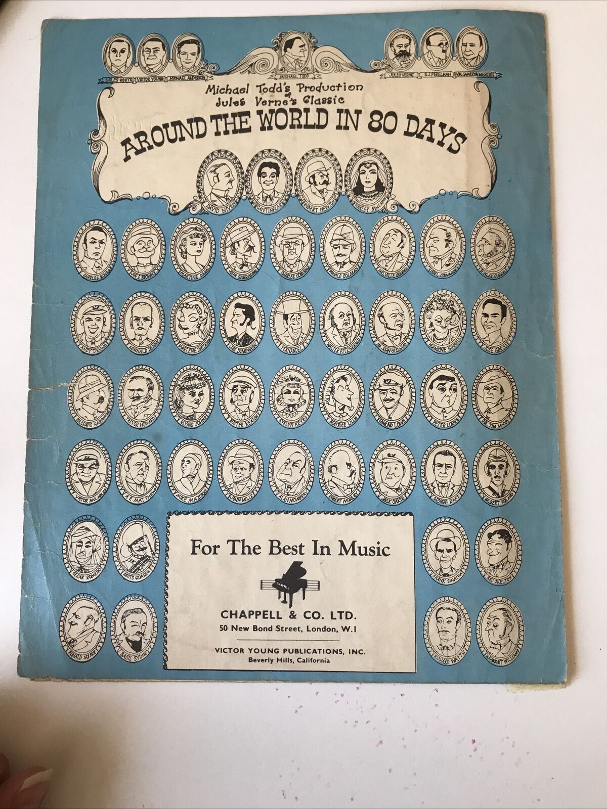 Vintage Sheet Music Movie Memorabilia AROUND THE WORLD IN 80 Days Gracie Fields