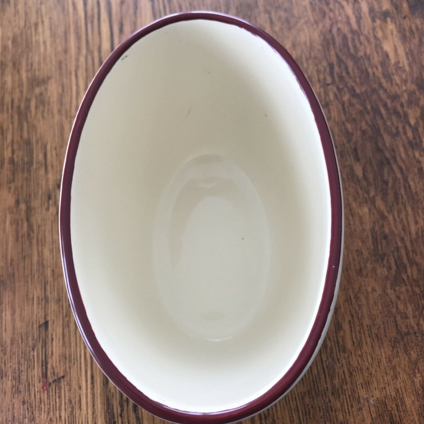 Deep Oval Decorative Bowl Pot / Small Indoor Planter / Plant Pot. Bramble Design Butterflies Blackberries Autumnal